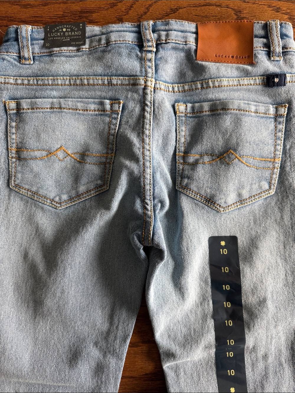 Lucky Brand Light Blue Kids Jeans with Embroidered Tassel - Picture 6 of 6